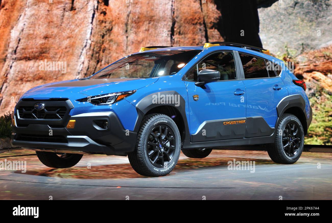 2024 Subaru CrossTrek Wilderness package on display at the 2023 NY