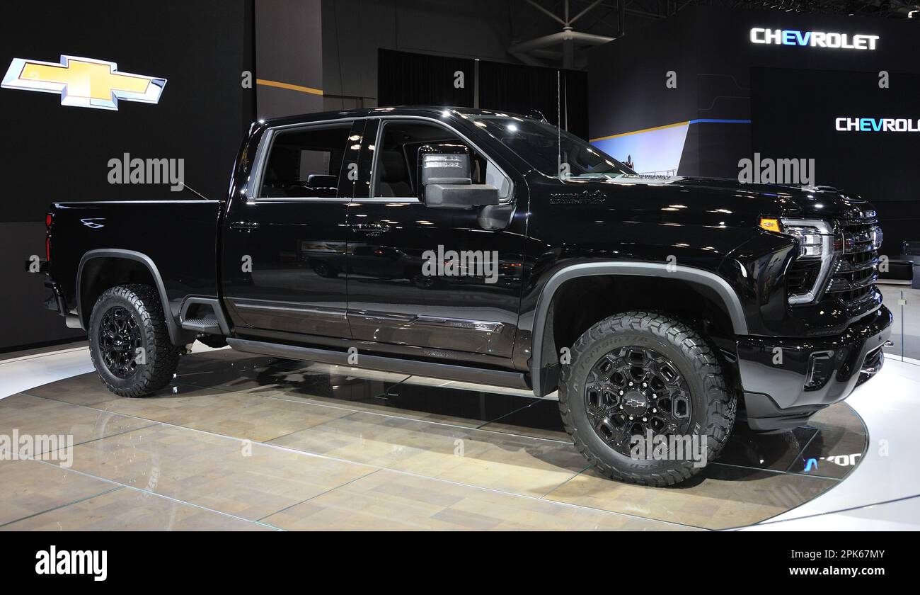 2024 Chevrolet Silverado 2500 HD High Country on display at the 2023 NY