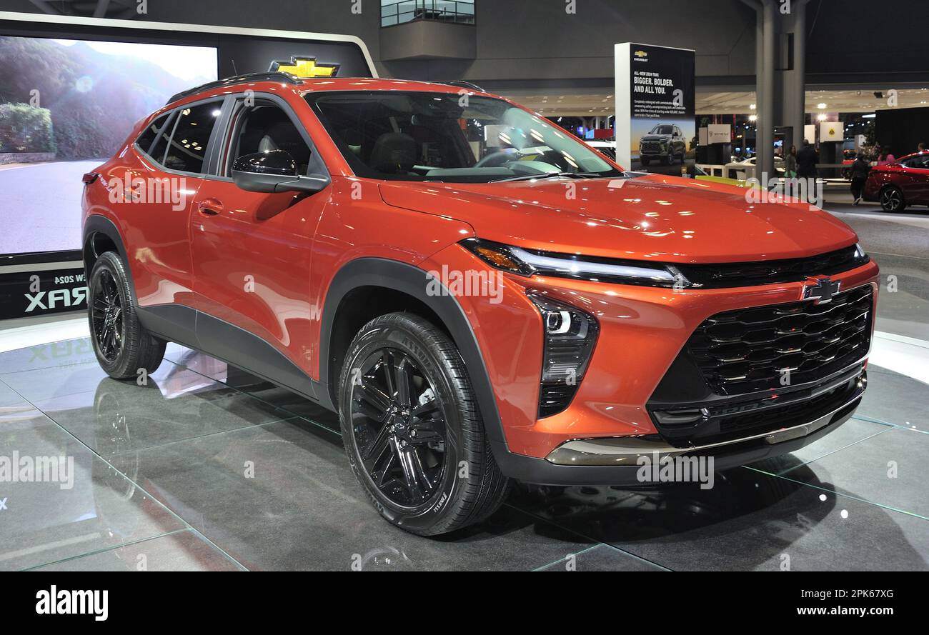 2024 Chevrolet Trax on display at the 2023 NY International Auto Show
