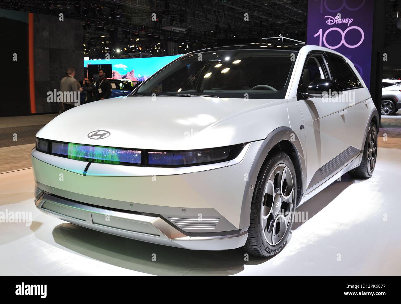 Hyundai Ioniq5 Disney 100 Platinum edition concept on display at the ...