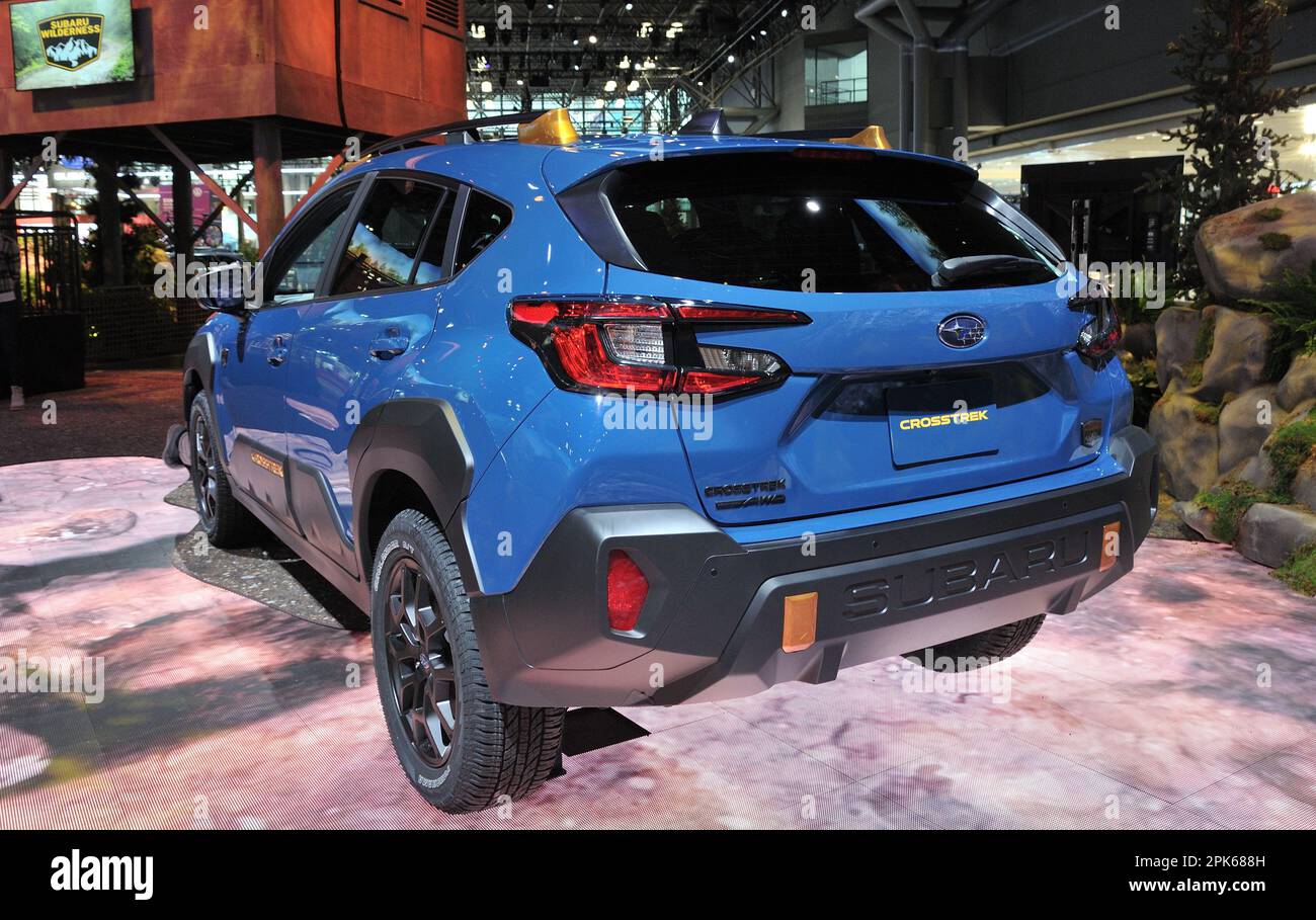 2024 Subaru CrossTrek Wilderness package on display at the 2023 NY