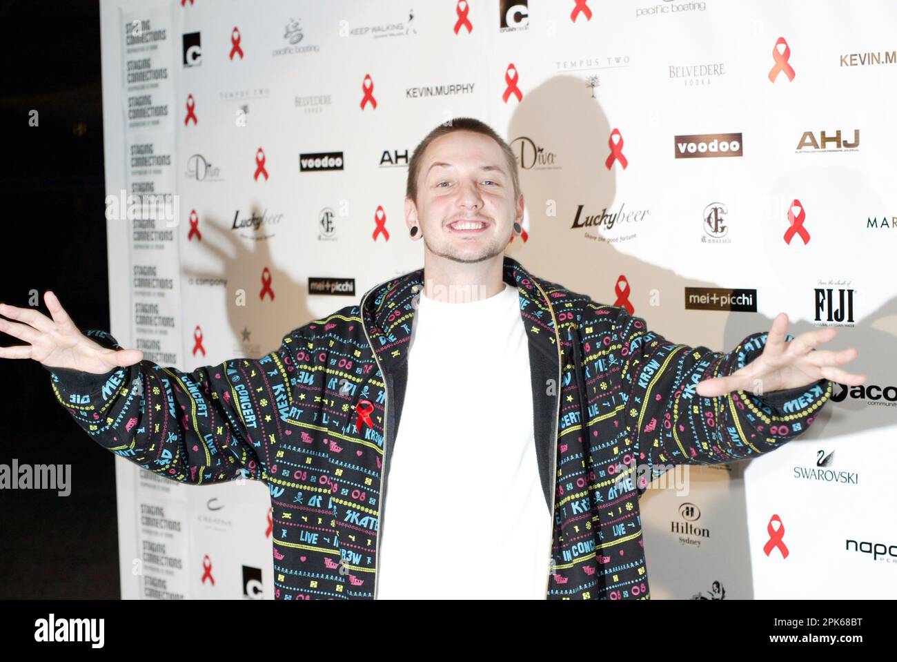 Figgy Rapper Australian hip-hop artist Figgkidd at the Fashiontv and Red Ribbon ...