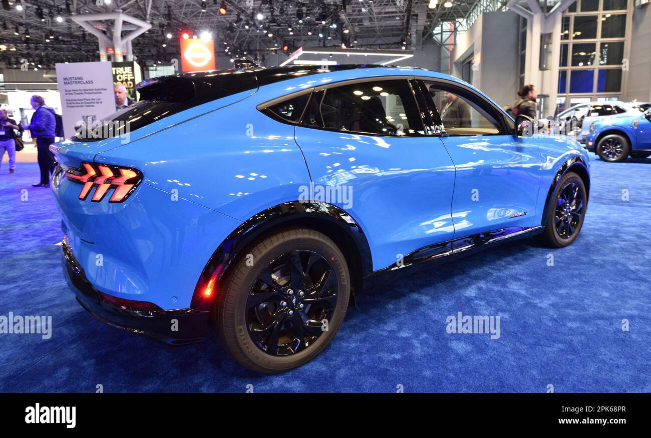 2023 Ford Mustang Mach E 4X on display at the 2023 NY International Auto Show at the Javits