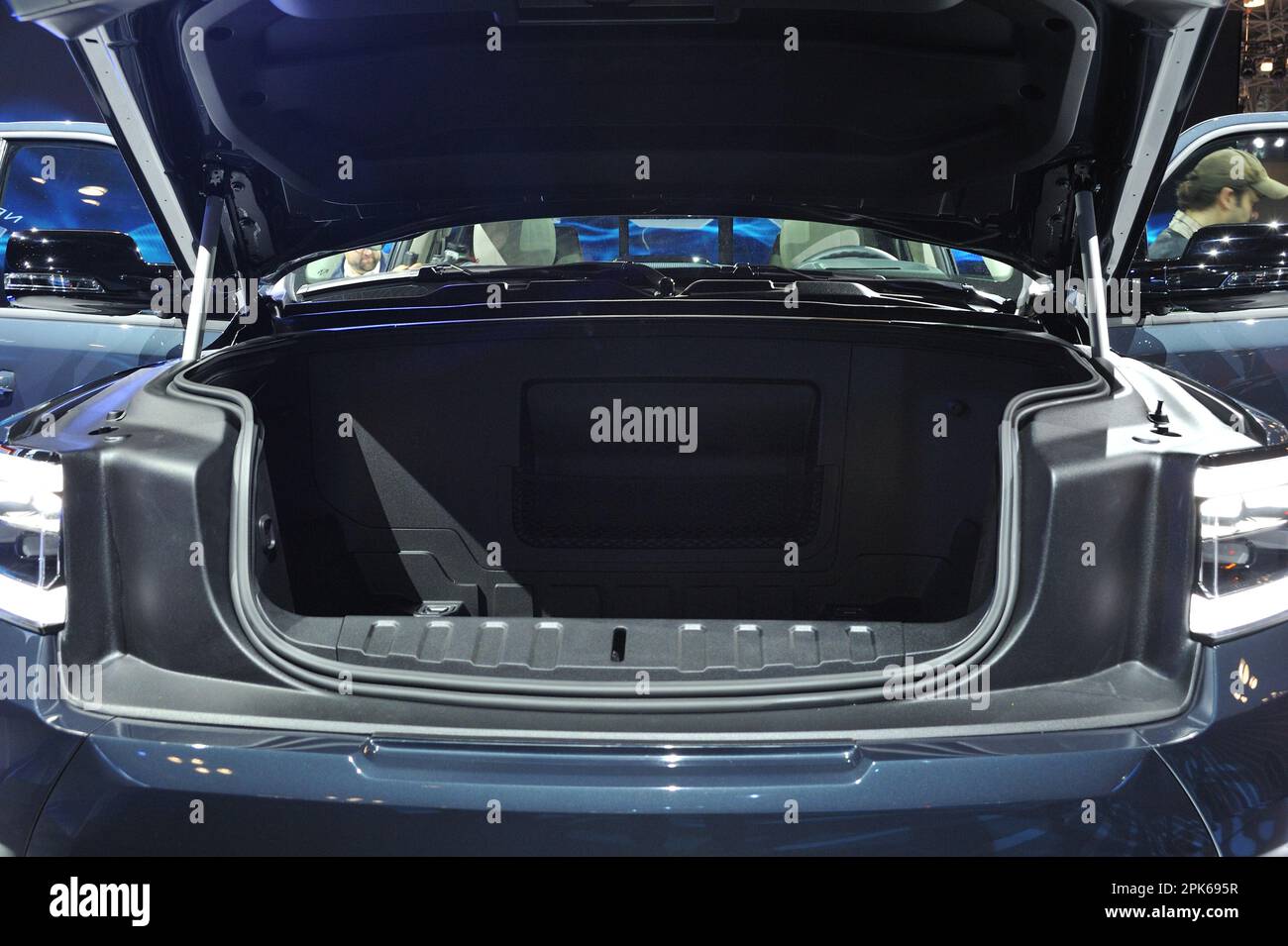 2025 Dodge RAM 1500 REV all electric on display at the 2023 NY