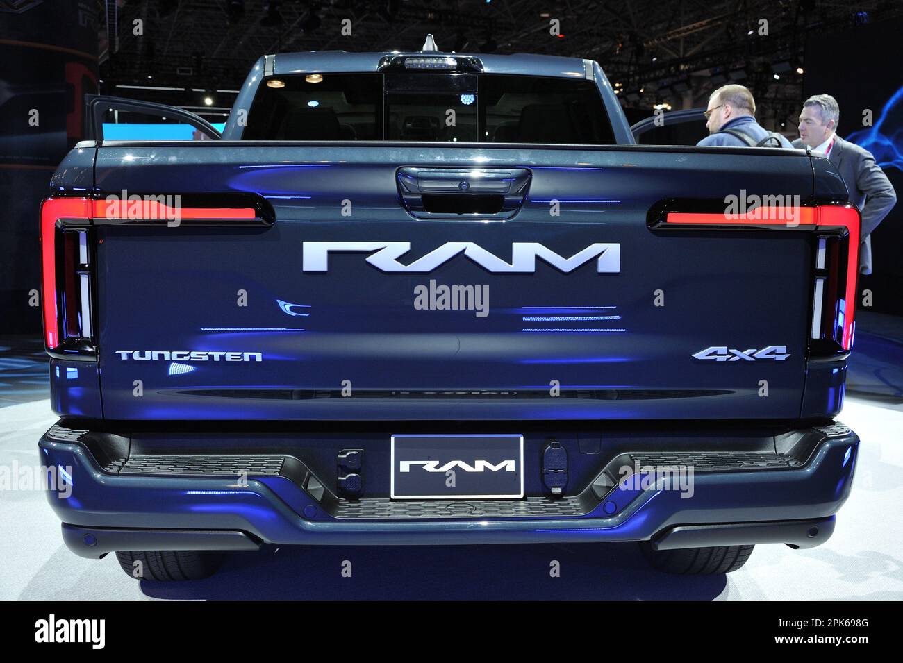 2025 Dodge RAM 1500 REV all electric on display at the 2023 NY