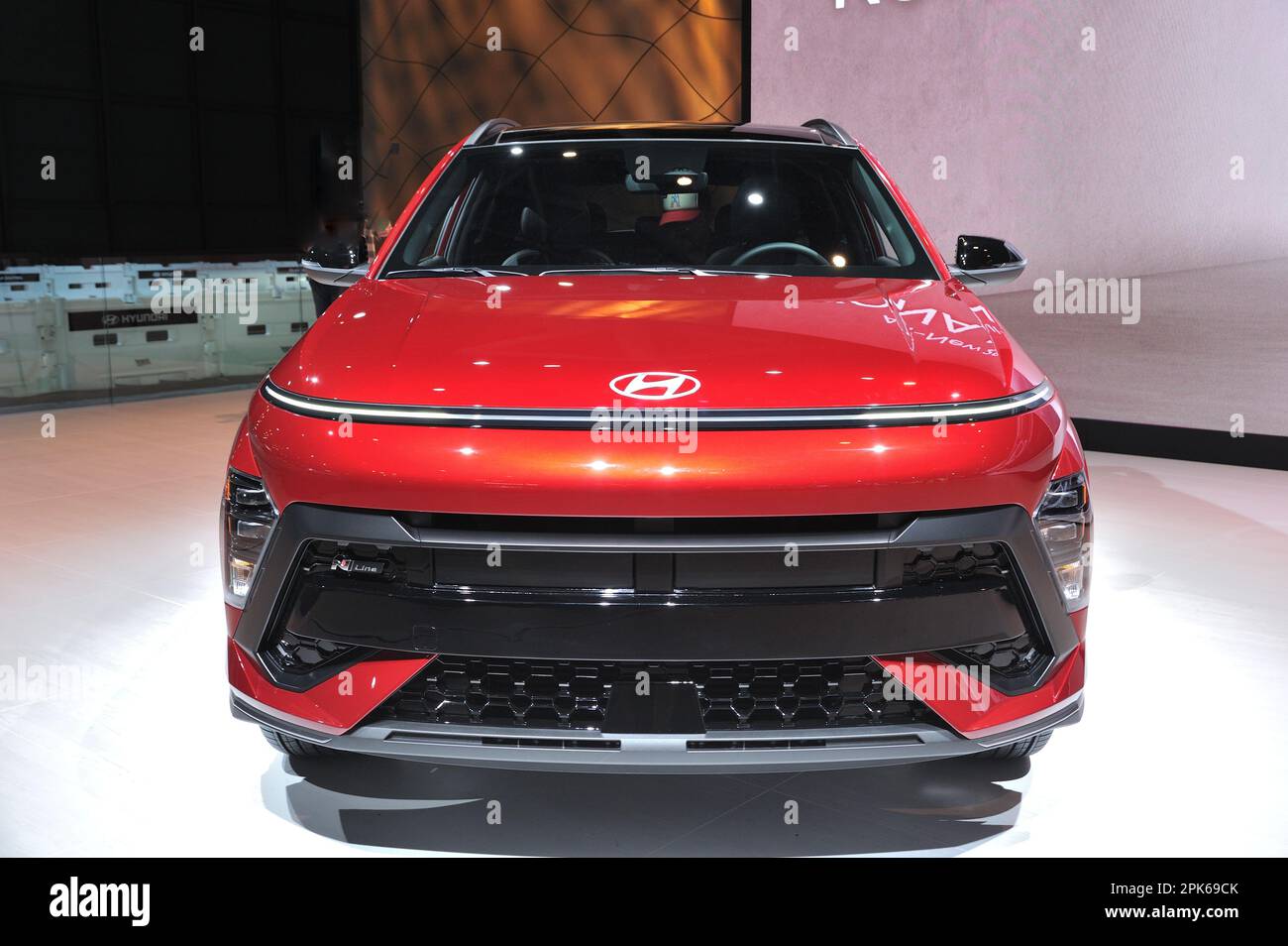 2024 Hyundai Kona N Line on display at the 2023 NY International Auto