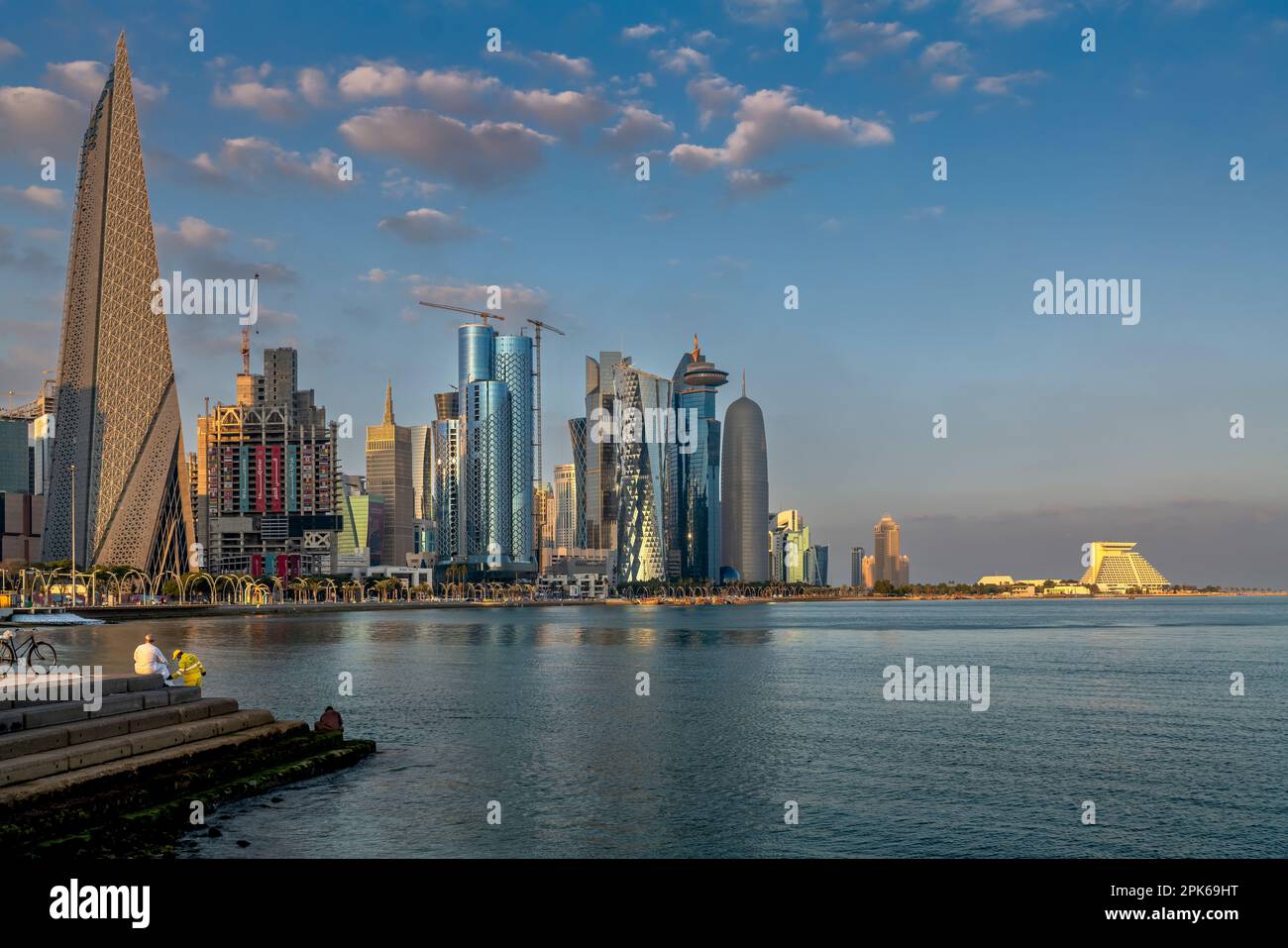 Doha Skyline, Doha, Qatar Stock Photo