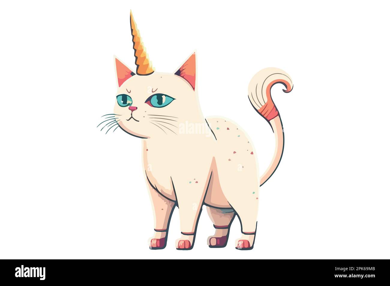 Caticorn tattoo hi-res stock photography and images - Alamy