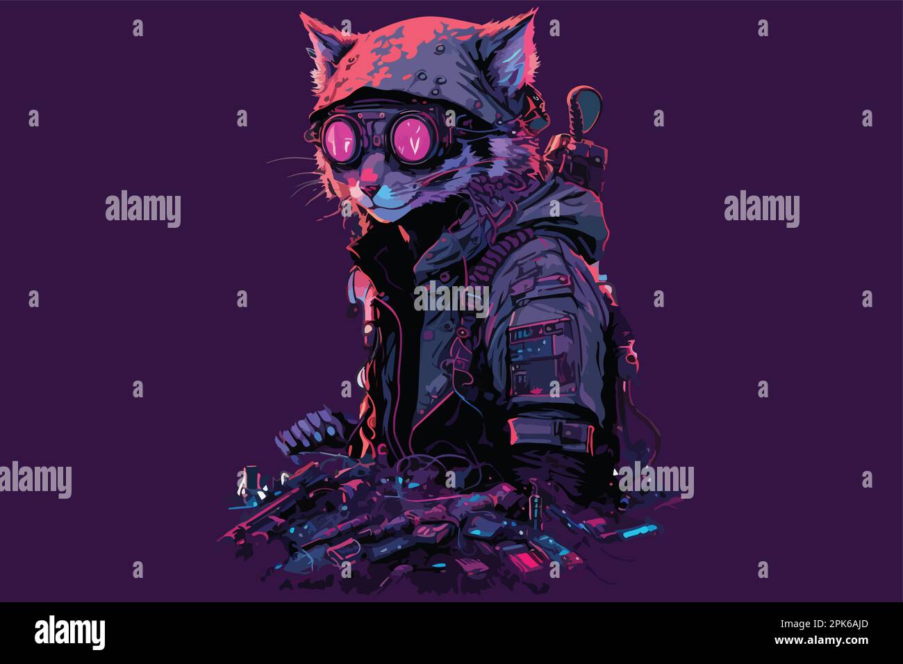 Cyberpunk cat meme hi-res stock photography and images - Alamy