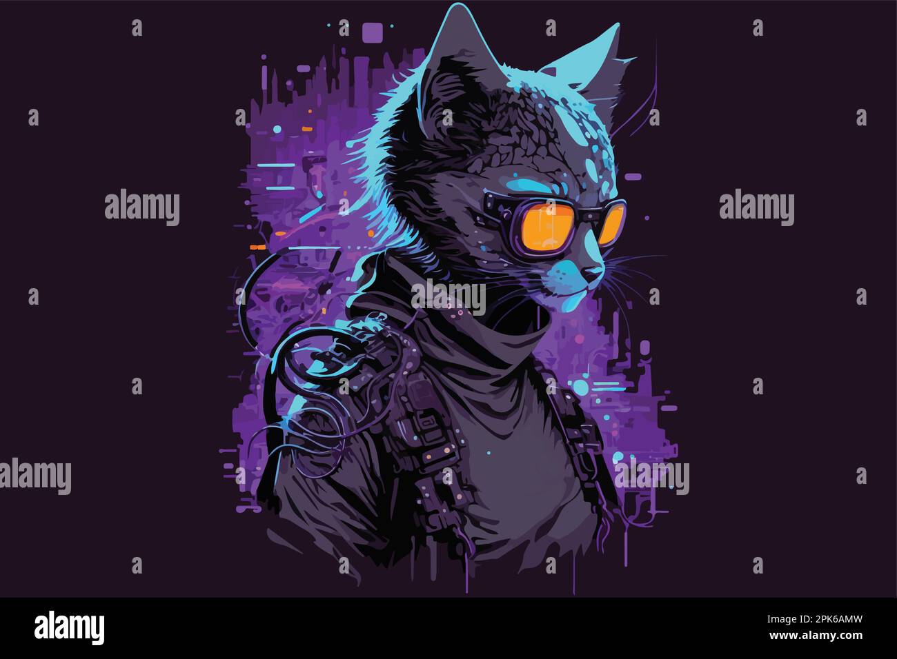 Cyberpunk cat meme hi-res stock photography and images - Alamy