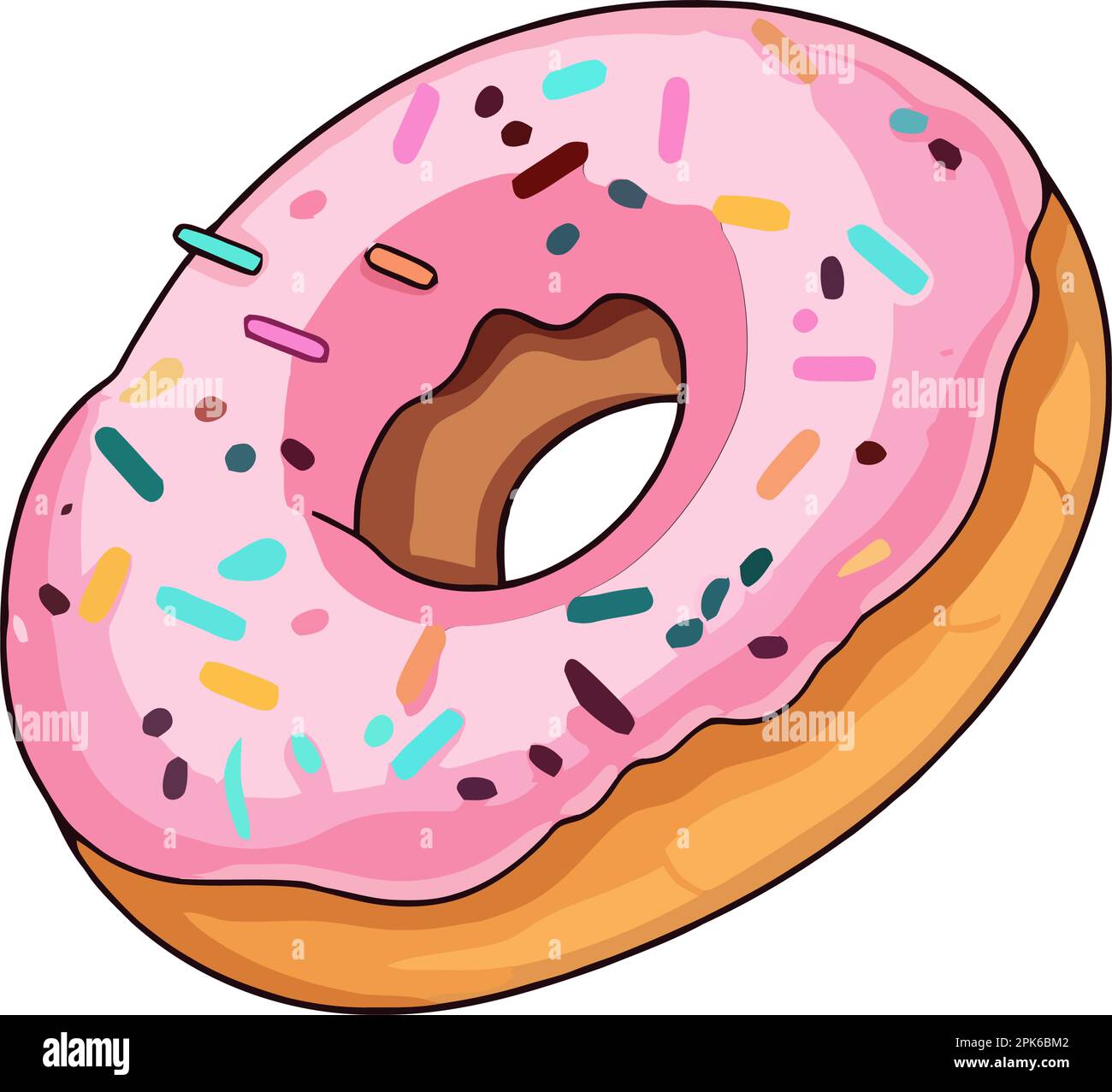 sweet donut bakery food Stock Vector Image & Art - Alamy