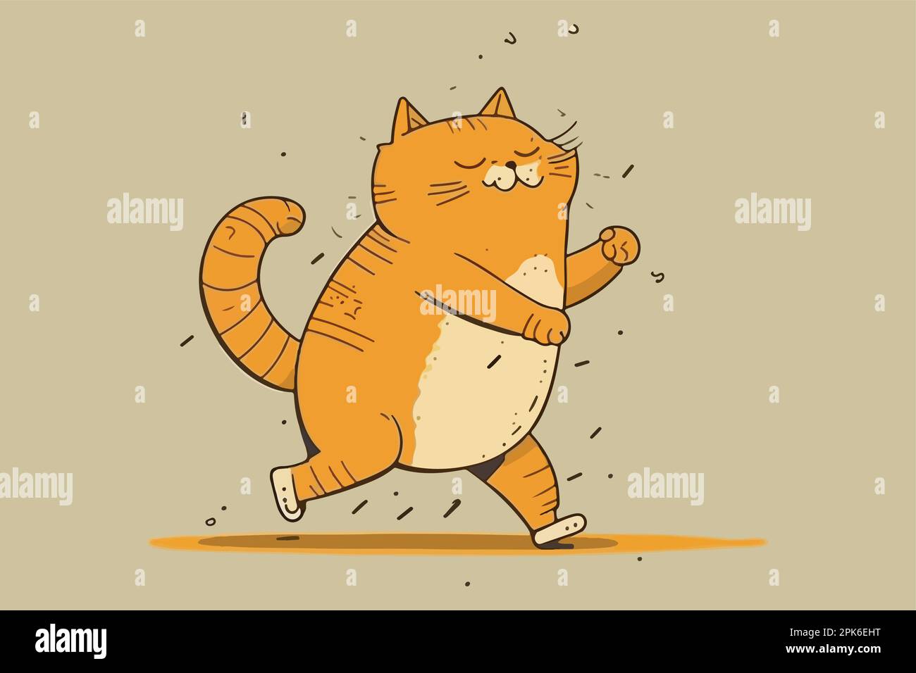 Cat Dancing vector illustration Stock Vector Image & Art Alamy