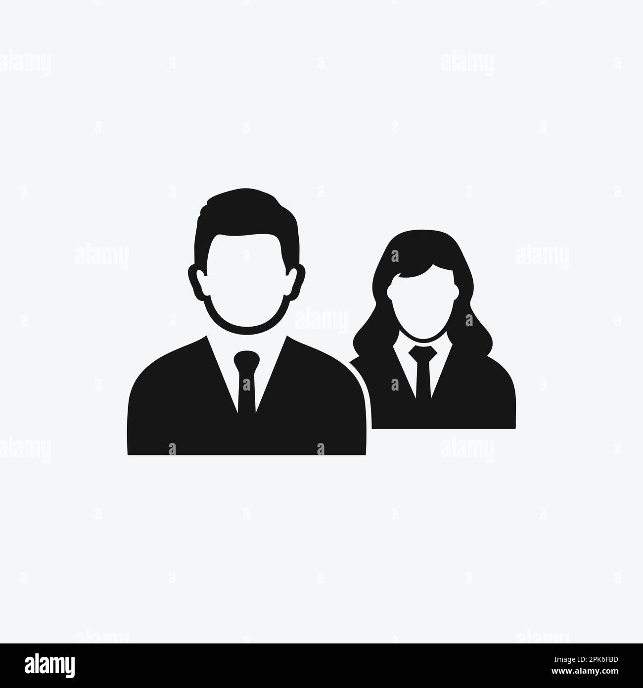 Business Teamwork icon with corporate group sign. Editable Vector EPS