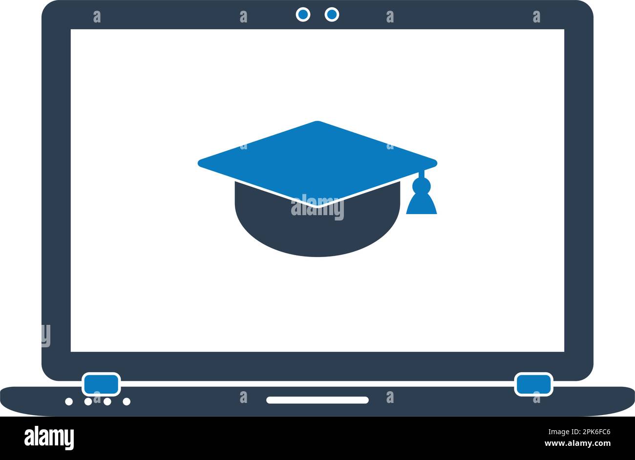 Online, E-Learning Icon. Flat Style vector EPS Stock Vector Image & Art ...