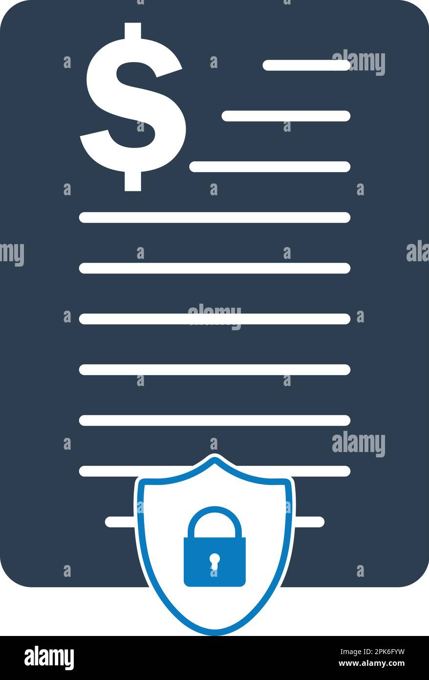 Financial security icon. Flat style vector EPS. Stock Vector