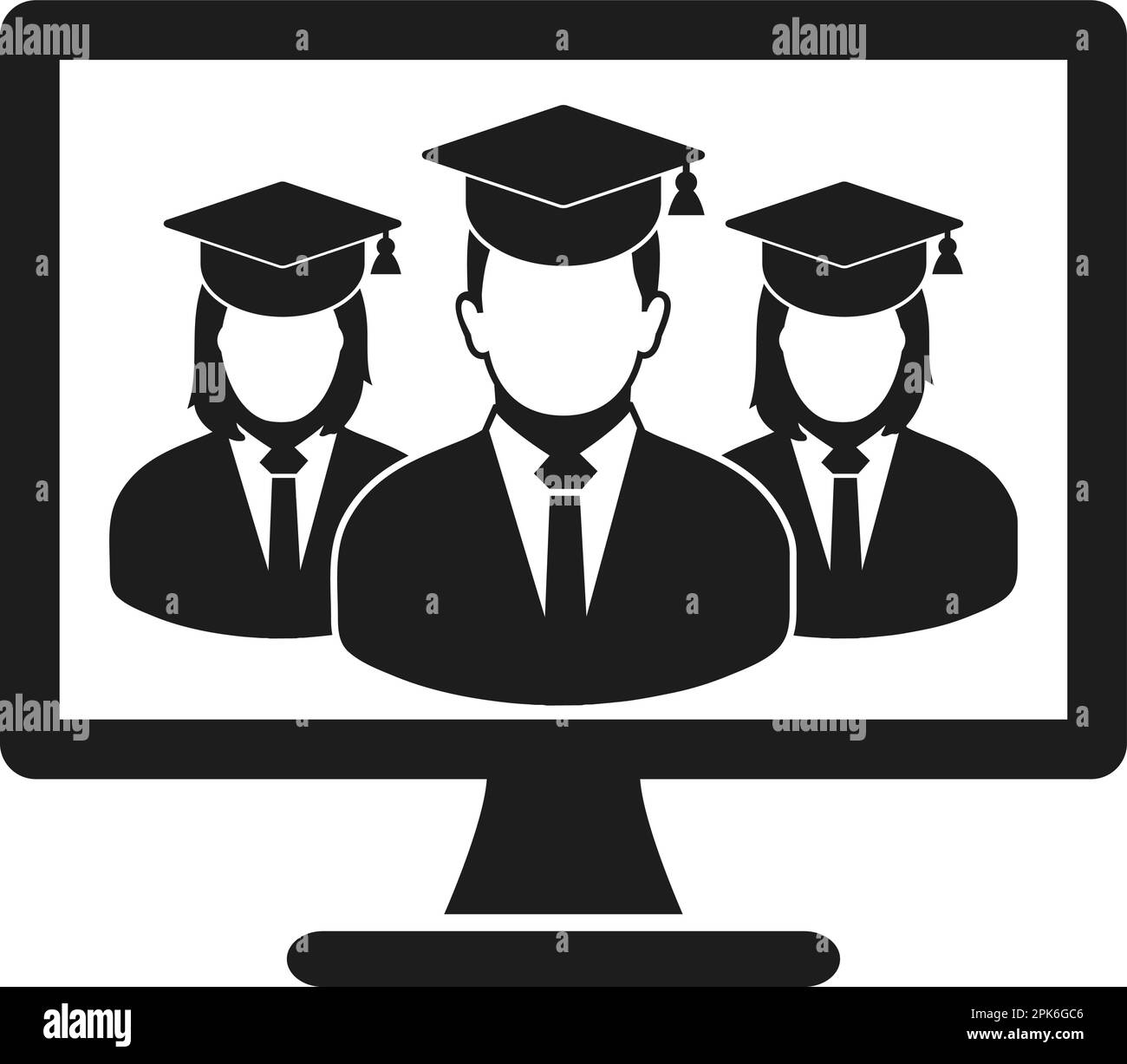 E learning icon. Flat style vector EPS Stock Vector Image & Art - Alamy