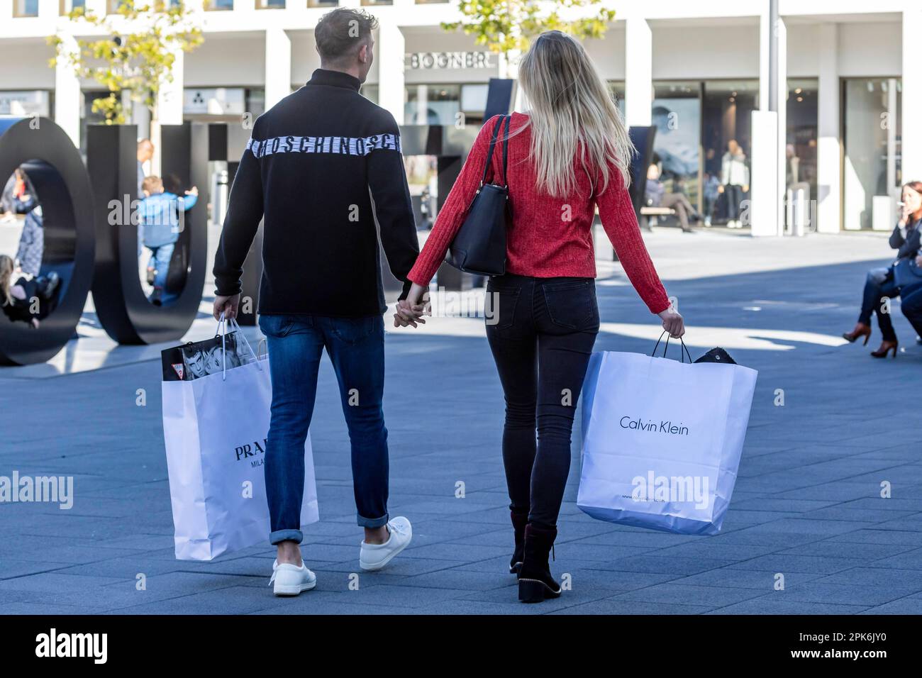 Outletcity Metzingen, factory outlet of Hugo Boss and around 80 other  premium and luxury brands, focus on clothing and fashion, Metzingen Stock  Photo - Alamy