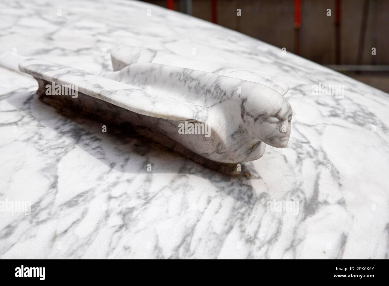 Radiator figurine, Cadillac, sculpture, marble, Carrara, Massa-Carrara ...