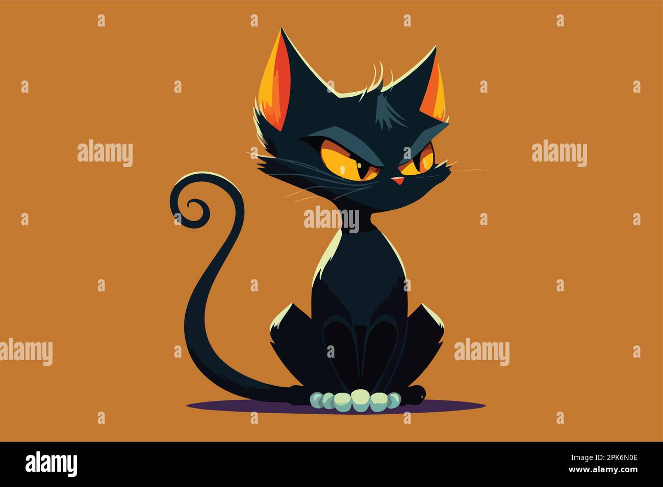 Cat full body character cartoon vector illustration Stock Vector Image