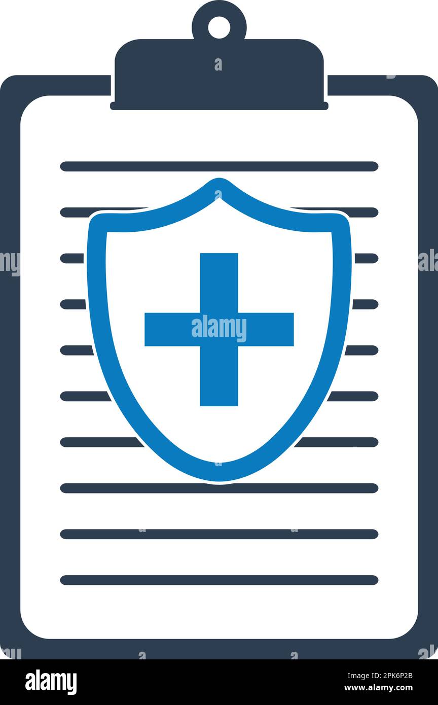 Medical and healthcare insurance icon. Flat style vector EPS Stock ...