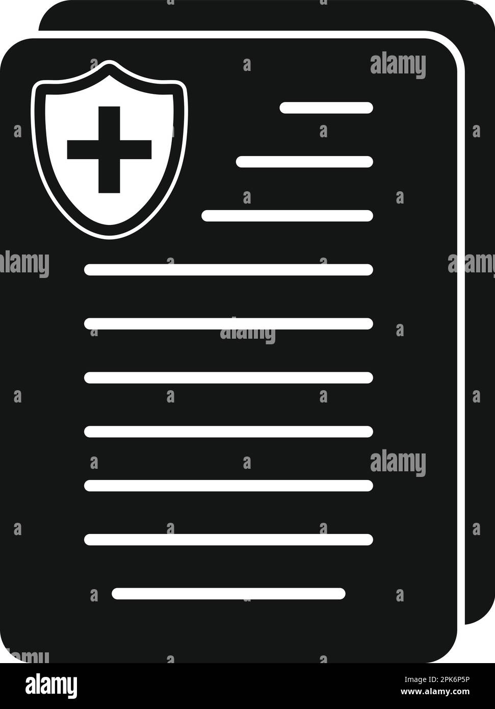 Medical and healthcare insurance icon. Flat style vector EPS Stock ...