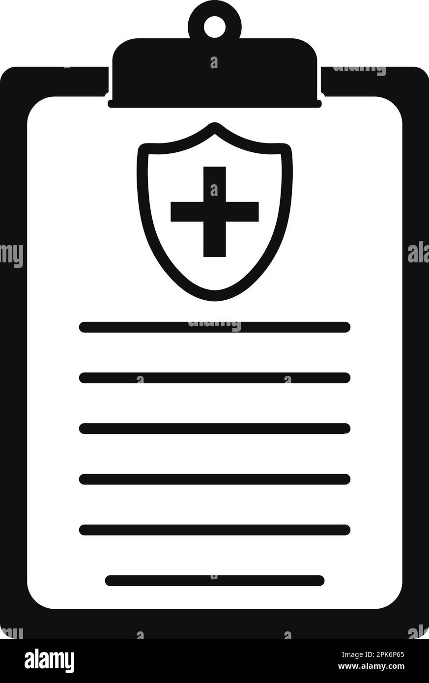 Medical and healthcare insurance icon. Flat style vector EPS Stock ...