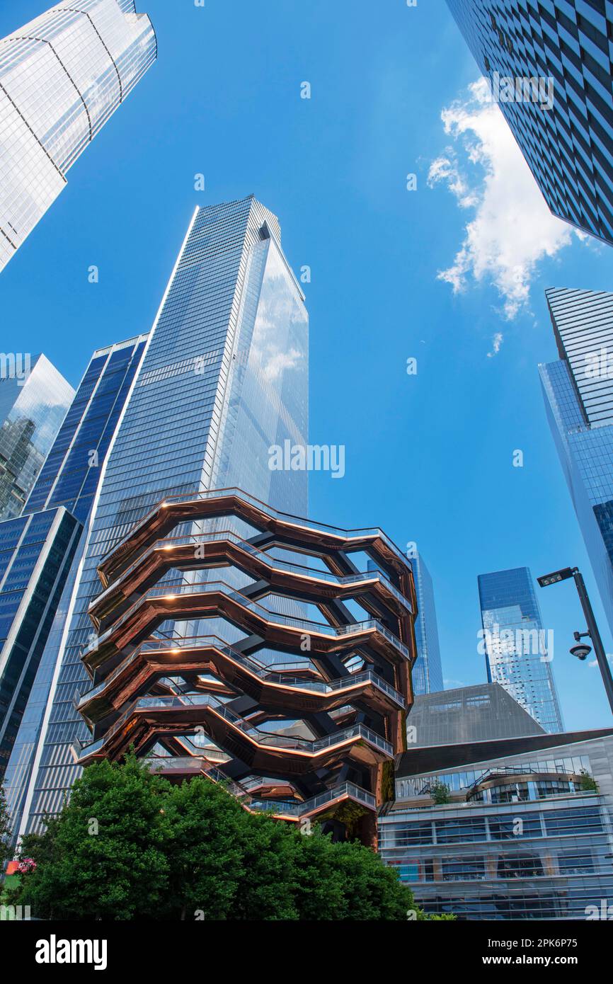 The vessel hudson yards the edge gebaeude manhattan new york city