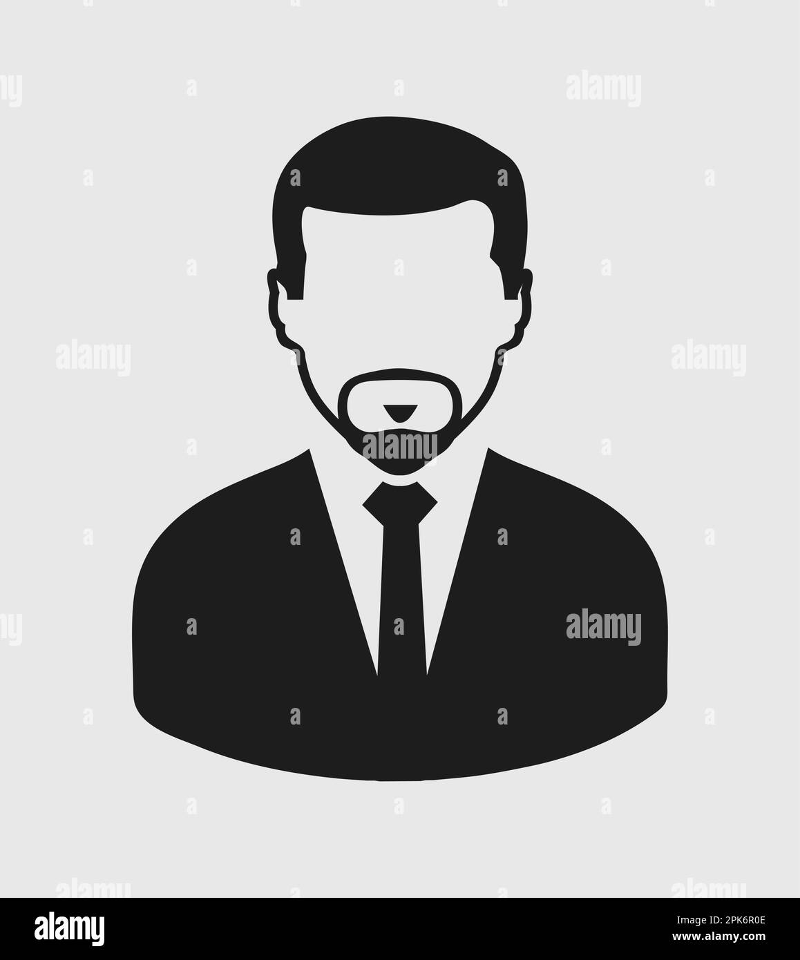 Corporate Man Icon. Flat style vector EPS Stock Vector Image & Art - Alamy