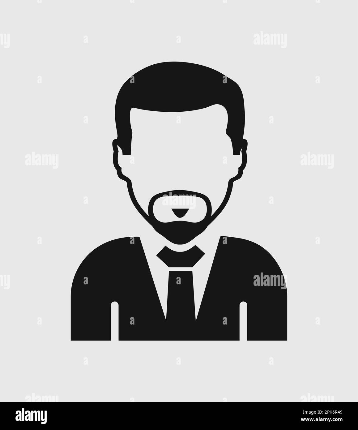 Corporate Man Icon. Flat style vector EPS Stock Vector Image & Art - Alamy