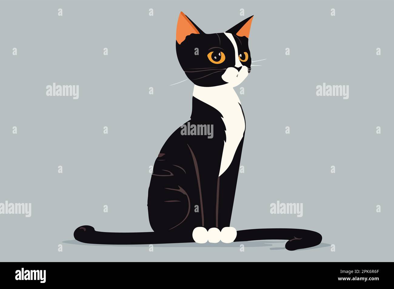 Cat full body character cartoon vector illustration Stock Vector Image