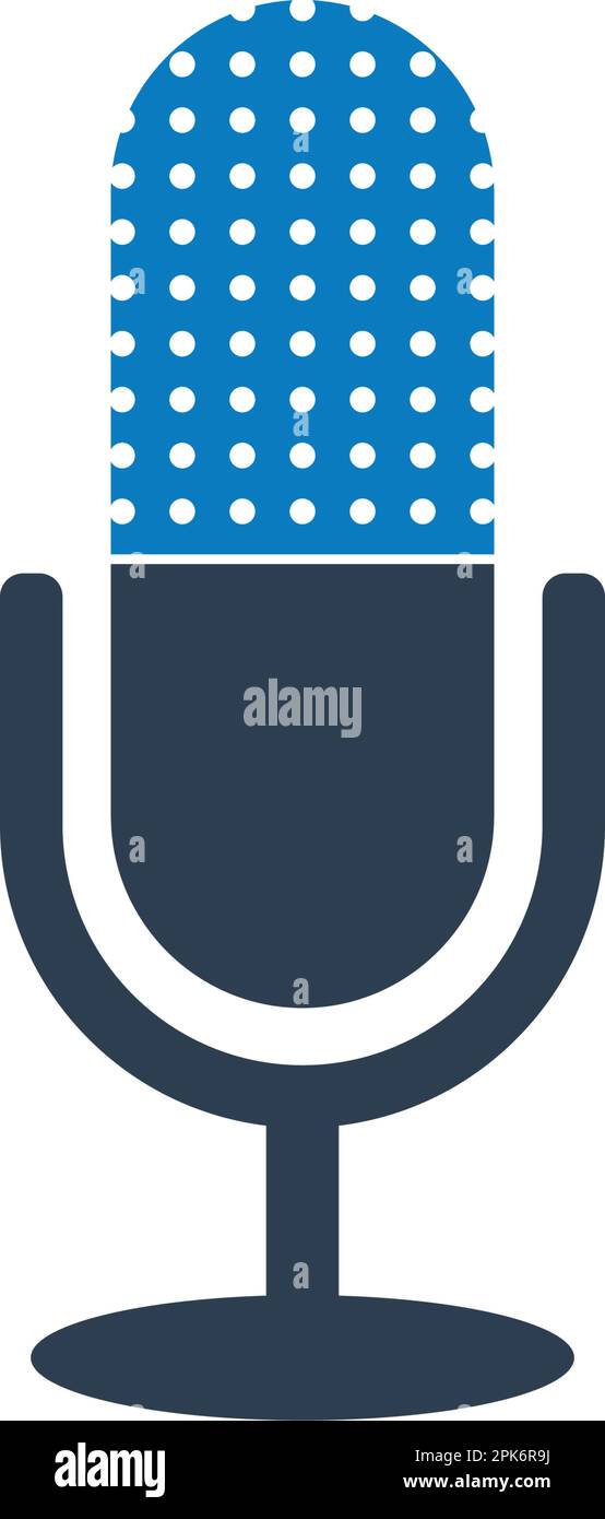 Microphone icon. Flat style vector EPS Stock Vector Image & Art - Alamy