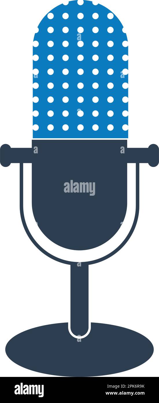 Microphone icon. Flat style vector EPS Stock Vector Image & Art - Alamy