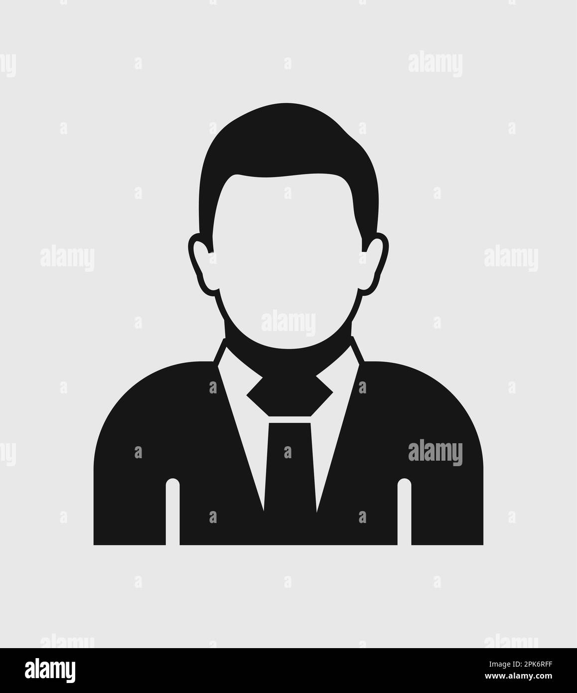 Corporate Man Icon. Flat style vector EPS Stock Vector Image & Art - Alamy