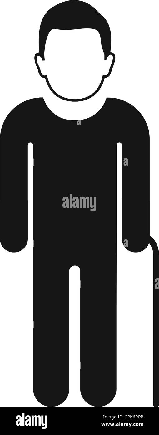 Old man icon. Flat style vector EPS Stock Vector Image & Art - Alamy