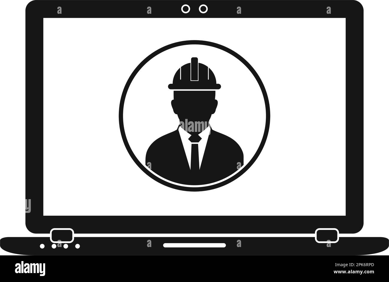 Online Engineering Servicing Help Icon Set. Flat style vector eps Stock ...