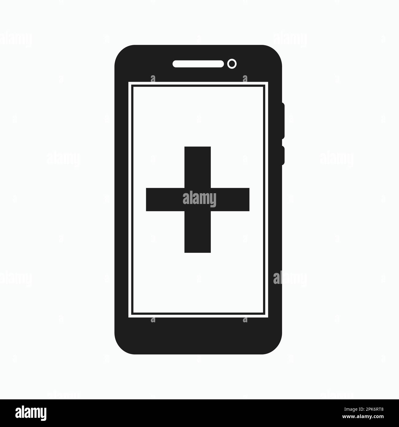 Online healthcare icon. Flat style vector EPS Stock Vector Image & Art