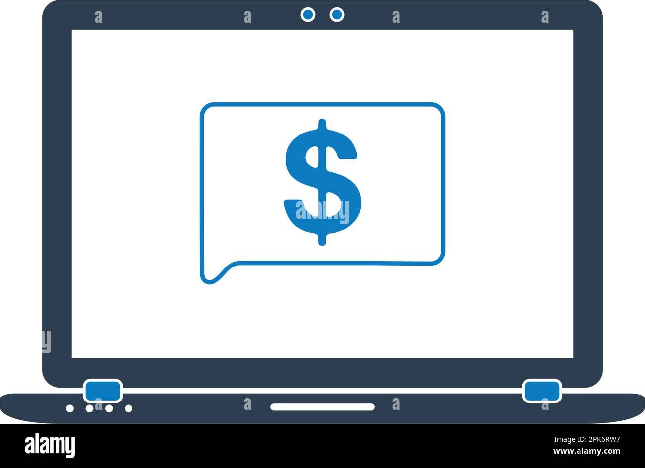 Online Banking Icon. Flat style vector EPS. Stock Vector