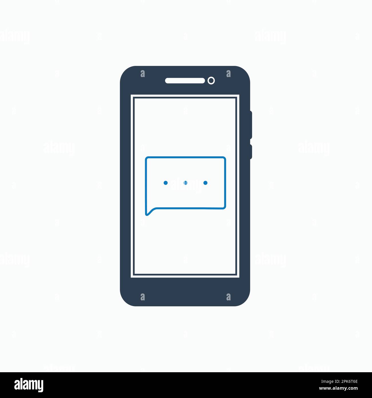 Online chatting icon. Flat style vector EPS. Stock Vector