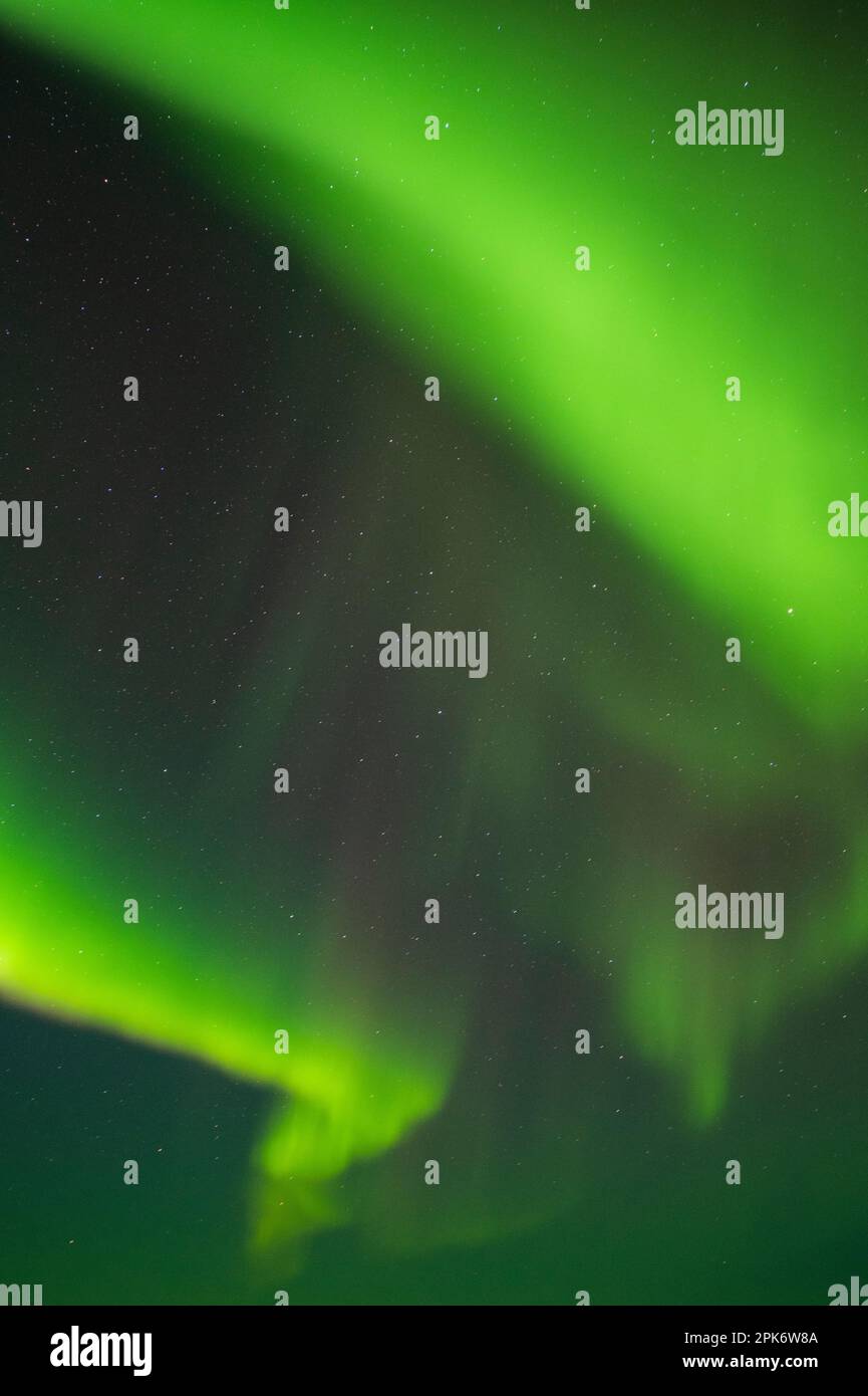 Aurora borealis in Churchill, Manitoba, Canada Stock Photo