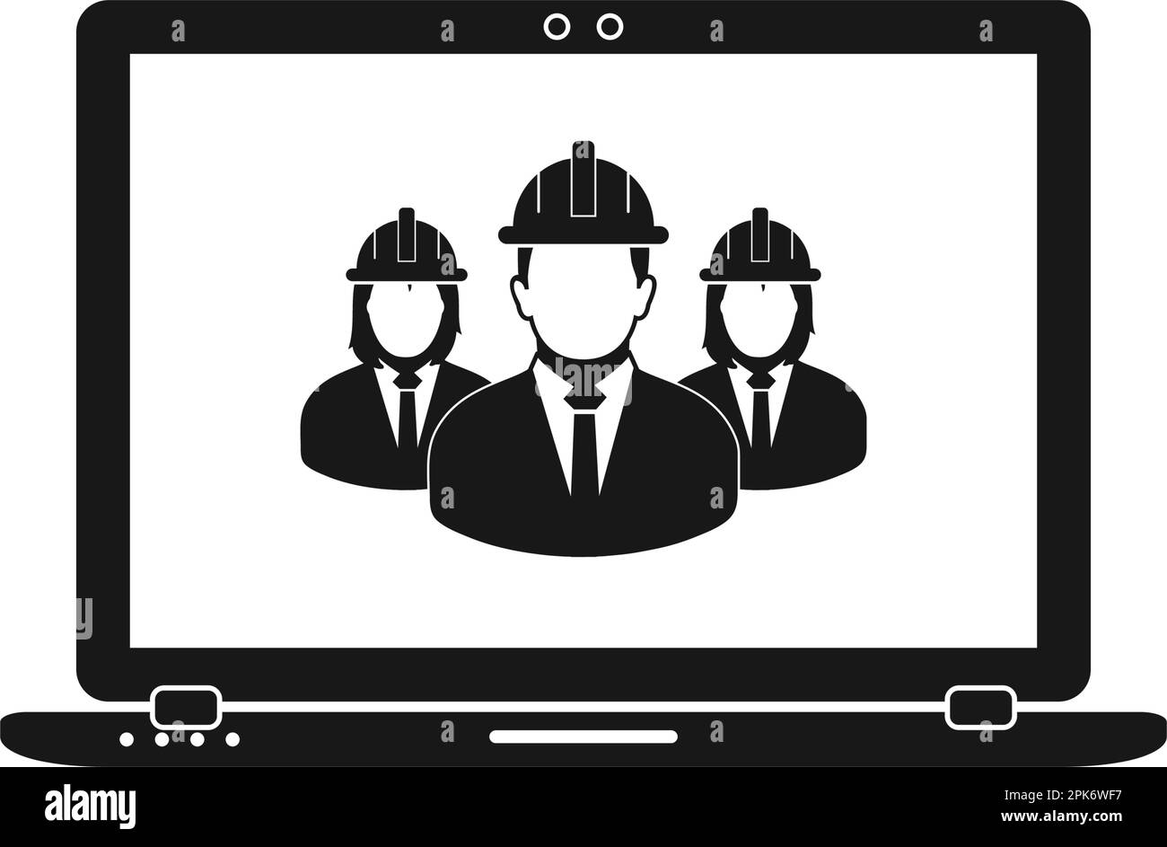 Online Engineering Servicing Help Icon. Flat style vector eps Stock ...