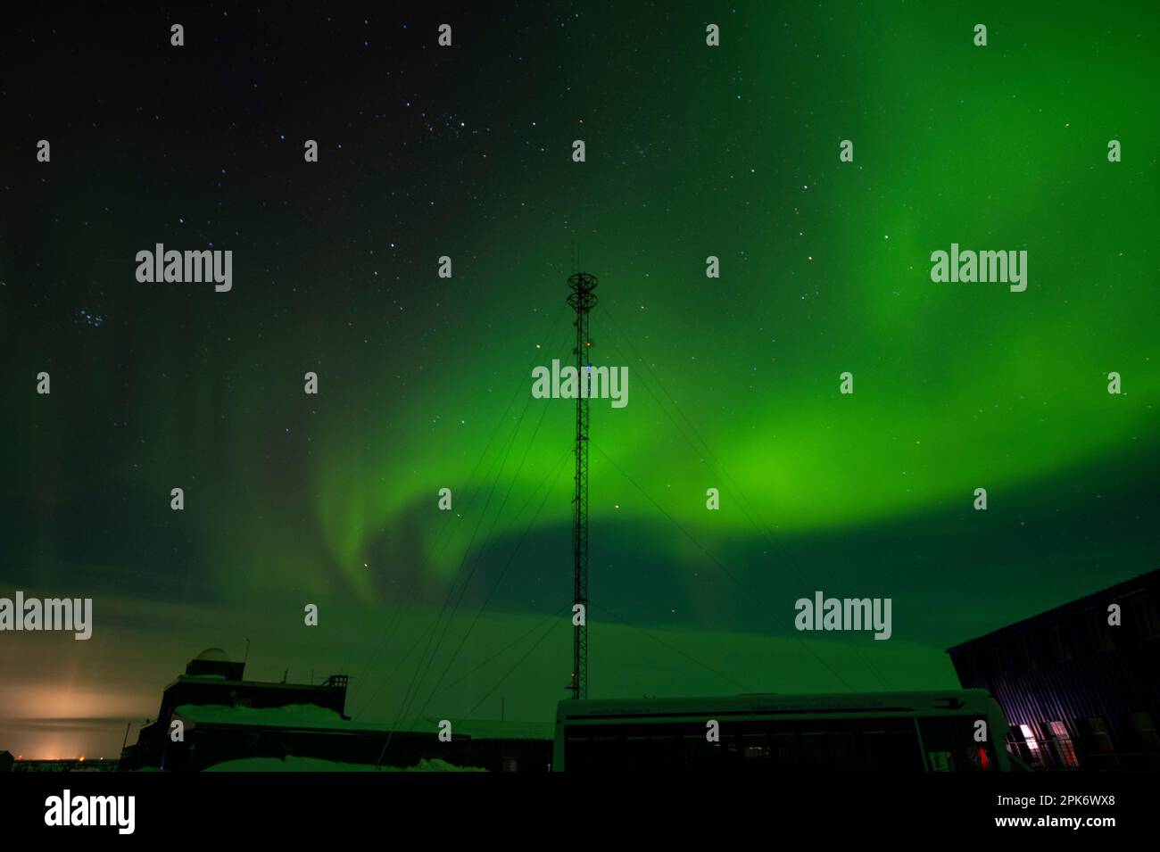 Aurora borealis in Churchill, Manitoba, Canada Stock Photo Alamy