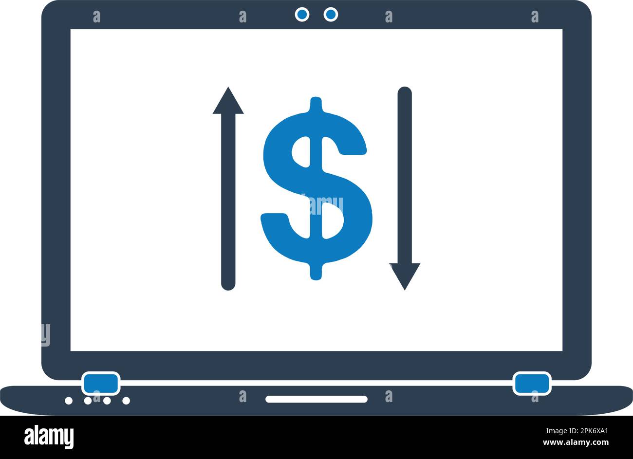 Online Transaction Icon. Flat style vector EPS. Stock Vector