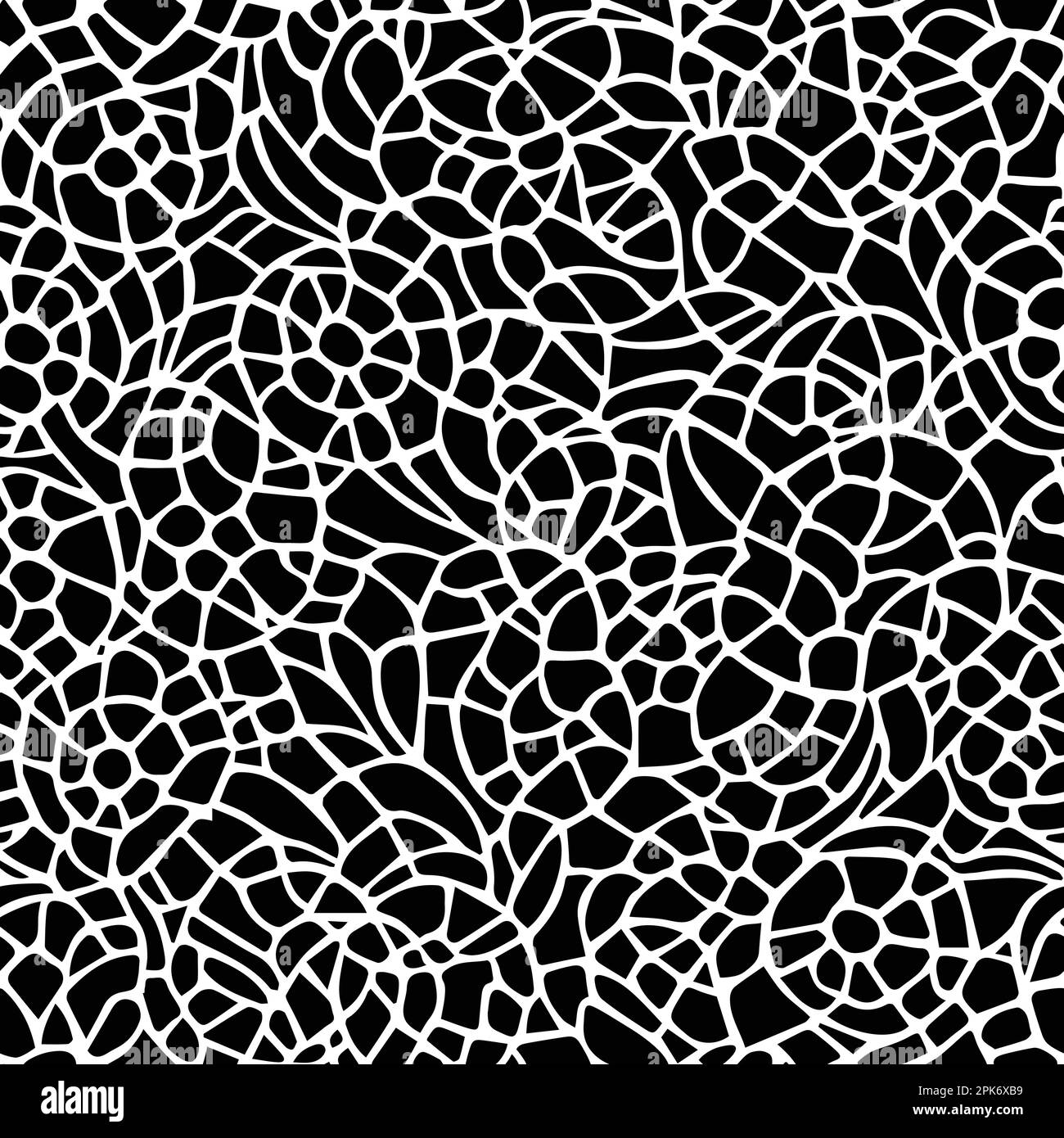 Stamped Batik floral abstract seamless pattern. Vector illustration background Stock Vector