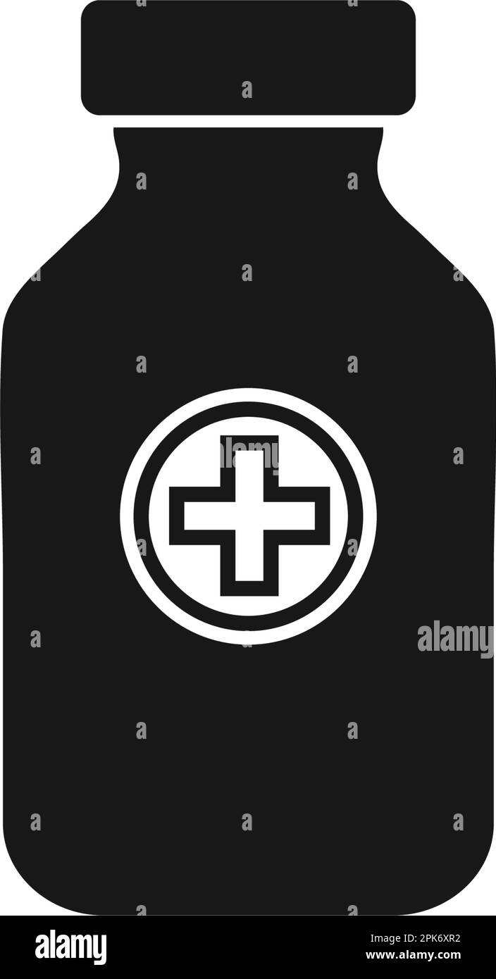 Phial vial Icon. Editable Vector EPS Symbol Illustration Stock Vector
