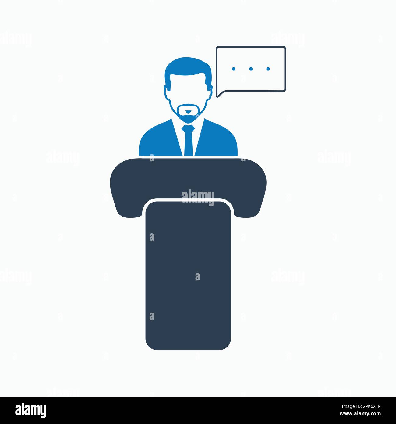 Speaker icon. Flat style vector EPS. Stock Vector