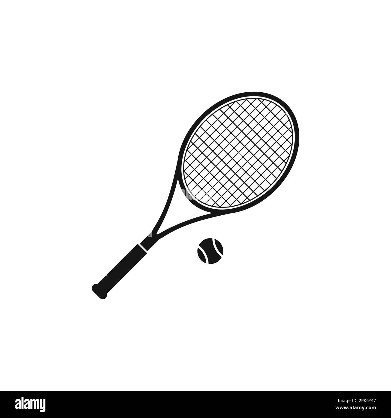 Tennis racket icon. Editable Vector EPS Symbol Illustration Stock