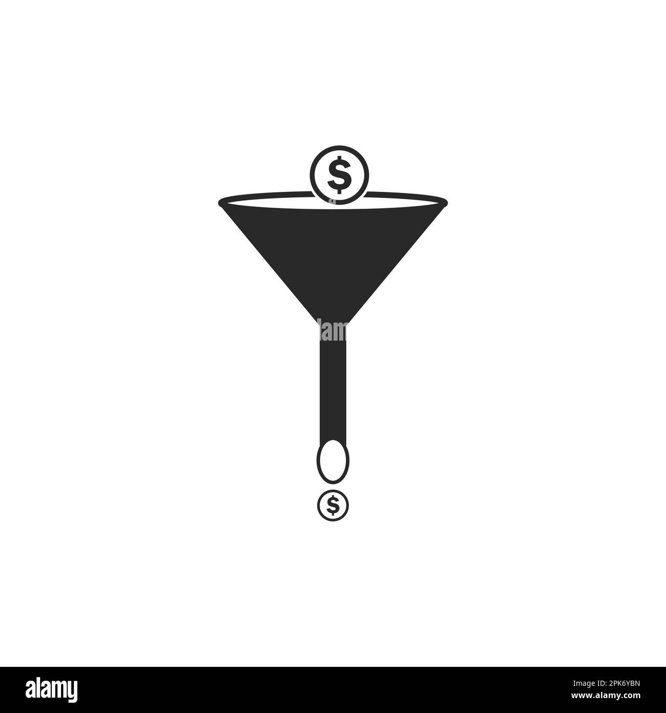 Business Sales Funnel Icon. Editable Vector EPS Symbol Illustration