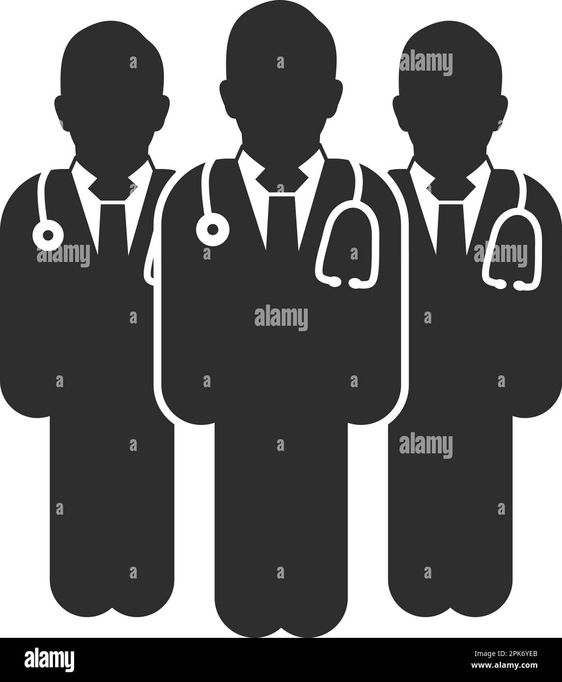 Male Doctor Team Icon. Flat style vector EPS Stock Vector Image & Art ...