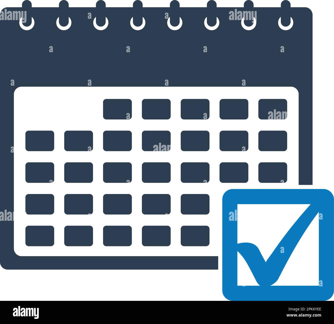 Schedule management icon. Flat style vector EPS. Stock Vector