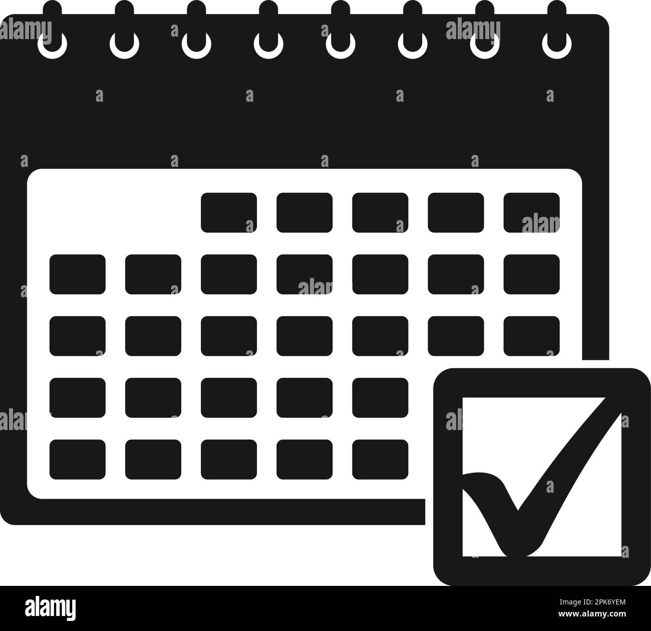 Schedule management icon. Flat style vector EPS. Stock Vector